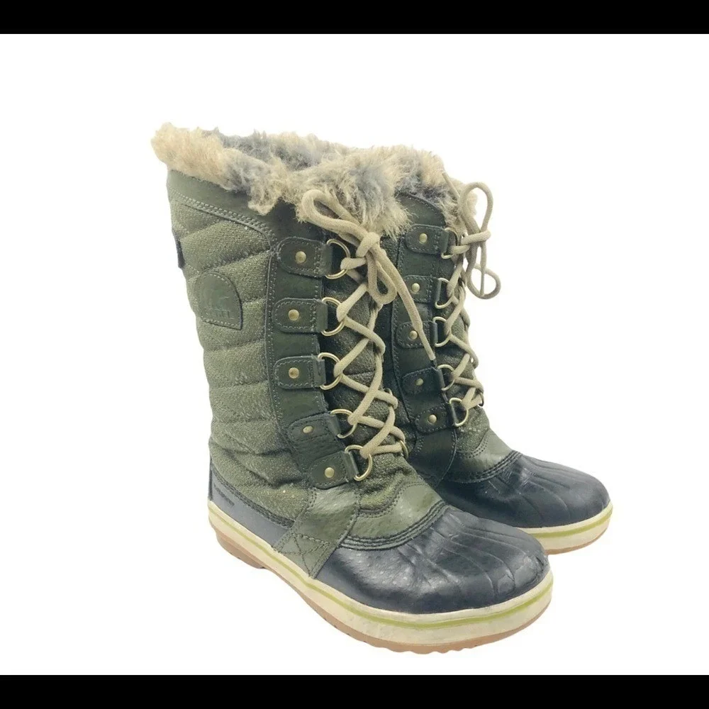 SOREL Tofino II Youth‎ Girl's Peatmoss Winter Boots Weatherproof Size 3